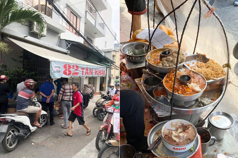 Bánh mì xíu mại cá hộp 82 Tân Khai quận 11