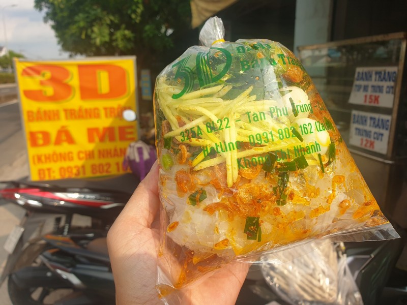 Bánh tráng trộn 3D Củ Chi